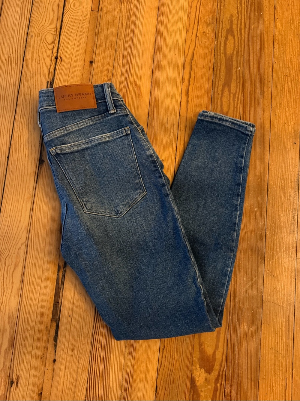 Lucky Brand Bridgette High Rise Skinny Jeans Size 2/26 Distressed Ankle - Picture 5 of 5